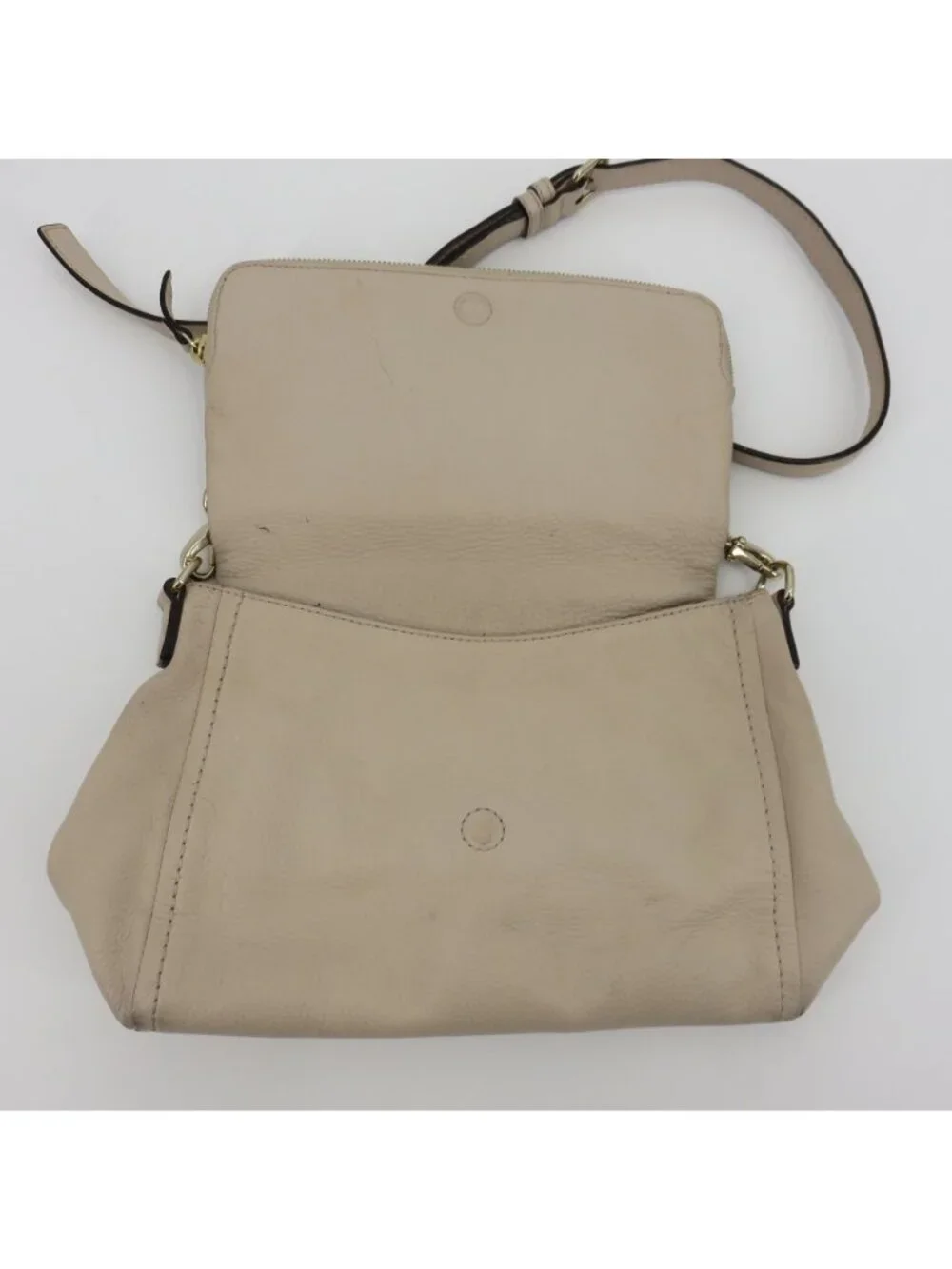 Kate Spade Cobble Hill Small Toddy Crossbody Handbag Purse Beige Pebbled Leather